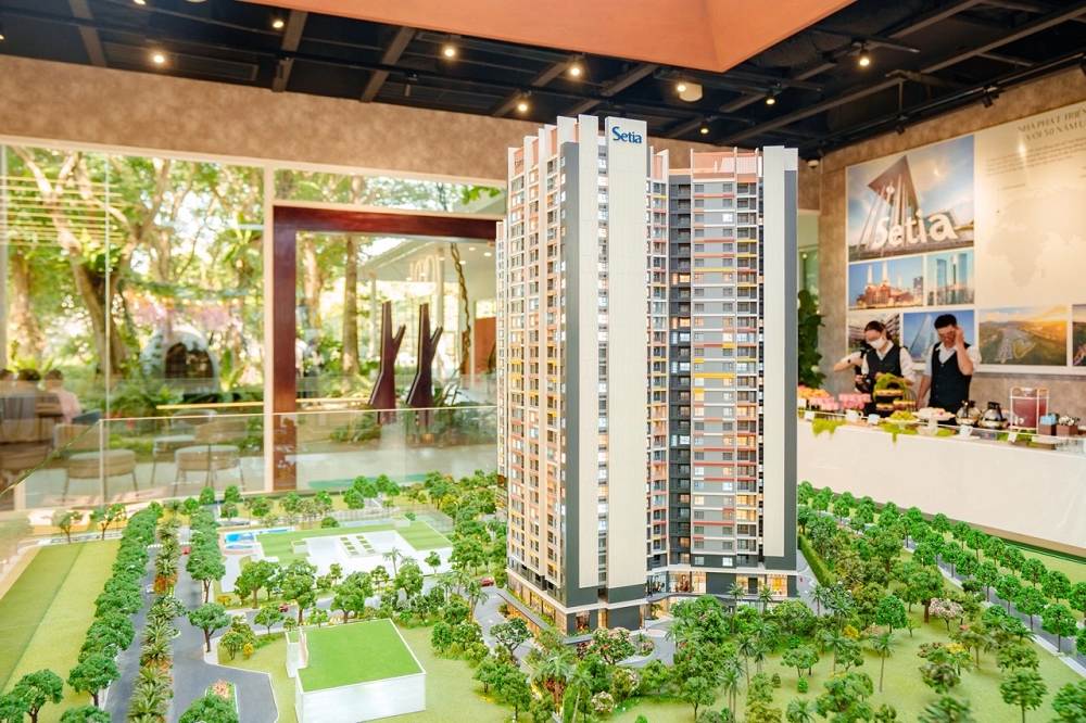 Hình ảnh thực tế sa bàn mẫu dự án Setia Edenia